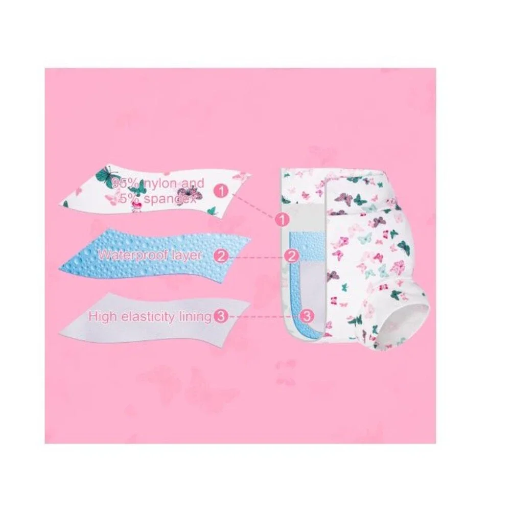 Baby Swim Diapers 2T Reusable 3 Pack Adjustable Washable Waterproof BIG ELEPHANT